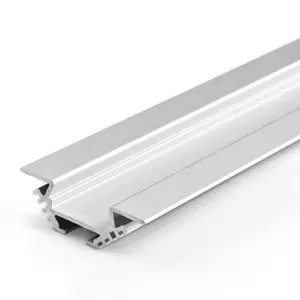 超薄7毫米铝型材，用于发光二极管条基板嵌入式铝3米发光二极管天使型材黑色发光二极管通道