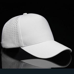 Casquette de sport pour homme de haute qualité, personnalisée, à 5 panneaux, avec logo brodé, perforations découpées au laser, casquette de baseball imperméable - Product Image 3