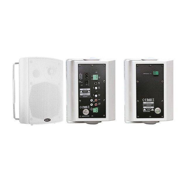 Wireless Bluetooth Active Wall Mount Ceiling Speaker 2 Way Multi Zone for Commercial PA System Restaurant Office Hotel