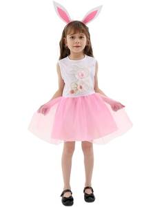 Hot Selling Spring Summer Child Party Carnival Costumes Kids Happy Easter Performance Clothes Girls Bunny Dresses - Product Image 3