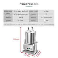 Nouvelle machine électrique automatique 110/220V pour faire fondre, raffiner et broyer le cacao, les noix et le chocolat, pour la pâtisserie et l'usage commercial