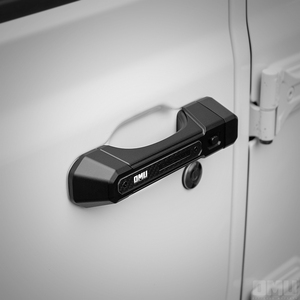 Lot de 4 couvre-poignées de <span class=keywords><strong>porte</strong></span> en aluminium noir pour Jeep Gladiator JT 2021-2026, <span class=keywords><strong>accessoire</strong></span> extérieur usiné CNC, finition noire OMU011 - Product Image 1
