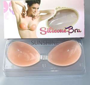 Soutien-gorge auto-adhésif Sunshine Stick on Gel Push up Sans bretelles Dos nu Invisible Soutien-gorge auto-adhésif en silicone - Product Image 3