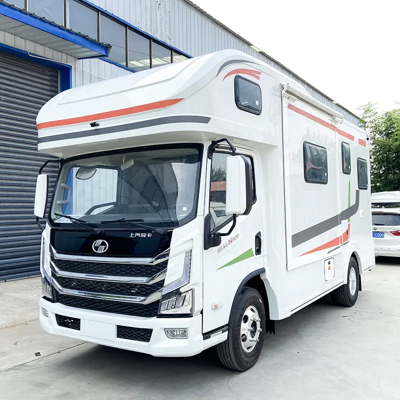 H500 RV Caravan Camper Truck con TV Sofás Camas Cocina Baño y Ducha