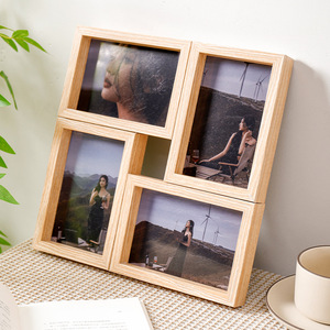 4 pièces <span class=keywords><strong>6</strong></span> pouces Cadre photo créatif Combinaison gratuite Taille personnalisable Image murale familiale pour la décoration intérieure et les mariages - Product Image 2