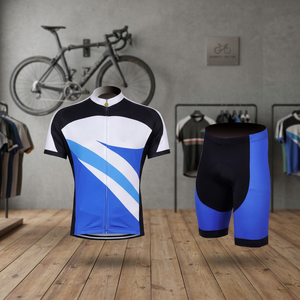 <b>Cycling</b> Apparel Men Pro Urban Team <b>Cycling</b> Short Sleeve Jersey Shorts Set Customizable Bicycle Apparel MTB Jersey Shorts Printed - Product Image 2