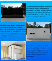 Casa contenedor de 40 pies Casa prefabricada de lujo Casa contenedor prefabricada expandible