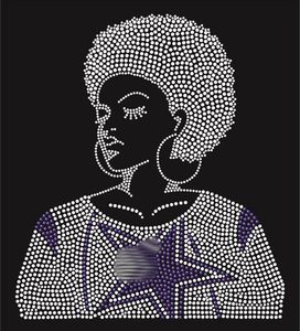 Adornos de Cristal Azul Brillante YHB para Cascos de Vaqueros, Transferencias de Diamantes de Imitación, Logotipo Personalizado del Equipo, Motivos Termoadhesivos de Cristal, No se Caen Fácilmente - Product Image 5