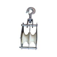 Rouleau de traction pour câbles |   Galet de guidage de câble en aluminium, roue de pose de câble en nylon robuste pour la construction de fils