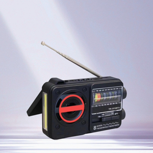 Radio portable personnalisée 8 bandes AM FM SW avec lampe torche LED, lecteur MP3 USB TF, rechargeable, multifonctionnelle, pour l'extérieur et la maison - Product Image 5