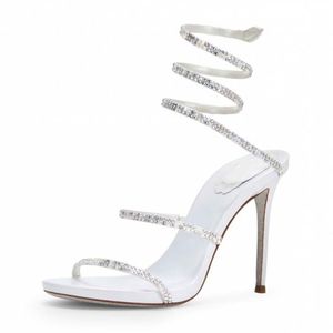 Sandalias Sexys con Plataforma Plateada, Versión Europea y Americana, con Tiras en el Tobillo, Tacones de Lujo a la Moda 2025 para Mujer - Product Image 3