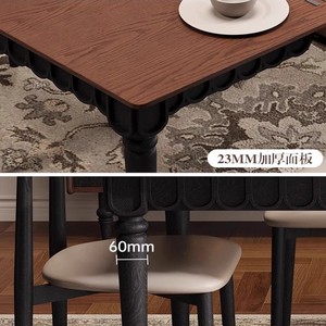 <b>Dining</b> <b>Table</b> And Chair Set 1.4m 1.6m Solid Wood Rectangular <b>Space</b> <b>Saving</b> <b>For</b> <b>Dining</b> Room - Product Image 5
