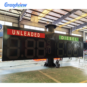 Açık benzin istasyonu led dijital fiyat ekran ekran işareti kurulu - Product Image 3