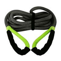 Corde de remorquage réfléchissante en nylon haute résistance avec manille souple, sangle de récupération d'urgence orange pour camions, SUV et VTT