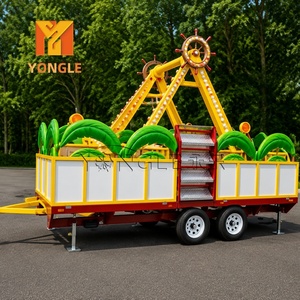 Juego de Columpios Infantiles con Diseño de Barco Pirata Real con Remolque en Venta - Product Image 1