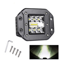 Nouveau 12V/24V pièces et accessoires automobiles voiture LED carré lumière de travail tout-terrain barre avant lumière aluminium faisceau d'inondation lumière auxiliaire
