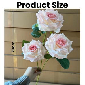 Rosa Artificial de Tela de Seda de Alta Calidad, Flores Artificiales de 70 cm para Decoración de Bodas, Centro de Mesa para el Hogar - Product Image 2