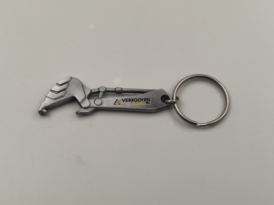 Porte-clés élégants et robustes pour excavatrices avec logo numérique personnalisé pour les entreprises d'ingénierie et les cadeaux pour le personnel - Product Image 5