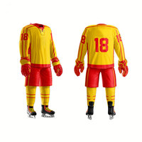 Uniforme de Hockey sobre Hielo al Por Mayor a Precio Económico, de Alta Calidad, Hecho a Medida, Diseño Personalizado, Transpirable, Cómodo e Impermeable