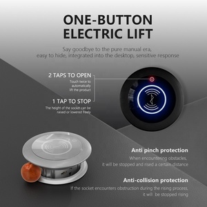 Enchufe de enchufe Lifing estándar británico con puertos Usb tipo a C de carga rápida <span class=keywords><strong>enchufes</strong></span> <span class=keywords><strong>ocultos</strong></span> emergentes <span class=keywords><strong>para</strong></span> <span class=keywords><strong>encimeras</strong></span> de cocina de escritorio - Product Image 3