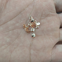 S925 boucles d'oreilles en argent Sterling accessoires bricolage plaqué or Bouchons d'oreille bouchons d'oreille oreille clip boucles d'oreilles en argent en gros