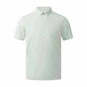 Polo Ligero de Manga Corta con Cuello de Media Cremallera para Hombre, de Secado Rápido, para Verano, Ropa de Trabajo, Tejido de Nylon, Ajuste Delgado, Uniforme Corporativo Dizzy - Product Image 1