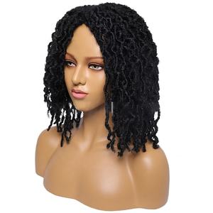 Premium drop shipping <span class=keywords><strong>diadema</strong></span> Faux crochet pelo africano suave dreadlock gitano negro mariposa extensión trenzada LOCs peluca - Product Image 3