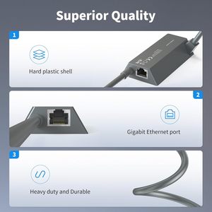 Adaptador de Red Cableada de Alta Velocidad para Starlink Rectangular Satellite V2, Adaptador de Internet USB-C a RJ45 Resistente al Agua, Kit Duradero - Product Image 4