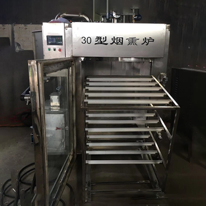 Motor Automatic Smoke Oven for Meat and <b>Fish</b> Smoking & Drying Machine with 304 Stainless Steel 30-1000kg Capacity - Product Image 3