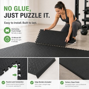 Tapis de sol protecteur VIGFIT en mousse EVA à emboîtement pour exercices, yoga, MMA, gymnastique et salle de sport à domicile - Product Image 5