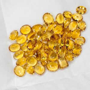 Amethyst Oval Cut Loose Natural Golden Yellow Gemstone Lot Faceted <b>Stones</b> Ring Pendant Jewelry Making Wholesale Supplier Color - Product Image 1