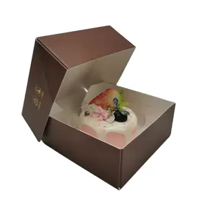 맞춤형 크리스마스 웨딩 디저트 포장 종이 귀여운 미니 케이크 포장 상자