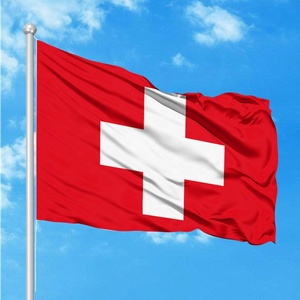 Vente chaude 3x5ft 100% Polyester personnalisé pour les produits promotionnels du drapeau suisse pour la technique d'impression numérique des élections - Product Image 2