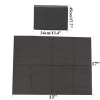 50 pièces/paquet Lingettes nettoyantes pour tatouage noires jetables Bavettes de piercing dentaire jetables Feuilles imperméables en papier Accessoires de tatouage