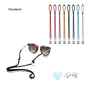 Sangle réglable pour <span class=keywords><strong>lunettes</strong></span> de sport en velours noir <span class=keywords><strong>Lunettes</strong></span> de soleil pour hommes à la mode Masque Porte-chaîne Pièces pour <span class=keywords><strong>lunettes</strong></span> <span class=keywords><strong>Cordon</strong></span> - Product Image 1