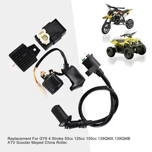 GOOFIT Bobine d'allumage de moto Solénoïde <span class=keywords><strong>CDI</strong></span> 6 broches Régulateur de tension pour GY6 <span class=keywords><strong>4</strong></span> <span class=keywords><strong>temps</strong></span> 50cc 125cc 150cc 139QMA 139QMB ATV - Product Image 5