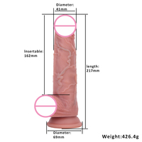 Godes réalistes se sentent comme la peau énorme ventouse godes anaux jouets sexuels pour adultes pour femmes gode en silicone liquide