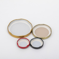 Argent Or Noir 38 #43 #48 #53 #58 #63 #70 #82 # Métal Twist Off Couvercle Lug Caps Couvercles en fer blanc pour bocaux en verre