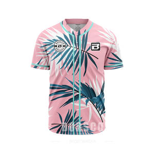 Chemise hawaïenne boutonnée à <span class=keywords><strong>la</strong></span> <span class=keywords><strong>mode</strong></span> personnalisée, maillot de baseball pour hommes, femmes et garçons, numéro de nom personnalisé, design cousu et respirant - Product Image 4