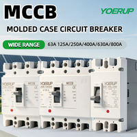 Interruptor Automático M1-125L MCCB, 2P 3P 4P, 2 Polos, 2 Fases, CA 400V, 100A 125A, Interruptores Automáticos de Caja Moldeada Electrónicos