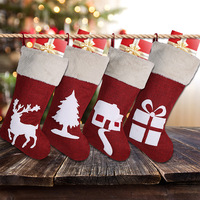 Nouvelles chaussettes de Noël, sacs cadeaux, décorations de Noël, pendentifs de Noël, ornements pour arbre de Noël, sacs de bonbons