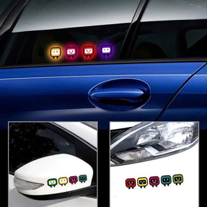 Autocollants réfléchissants YECAI Personality Block Man, autocollants d'avertissement de sécurité nocturne pour voiture, vélo électrique, moto, adaptés à <span class=keywords><strong>Honda</strong></span>, BMW - Product Image 6