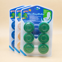 Tablettes nettoyantes solides pour cuvettes de toilettes, bleues, jetables, écologiques, parfum citron, avec élimination des taches et des odeurs