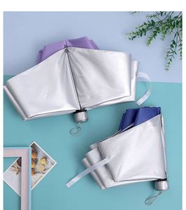Wholesale <b>Gift</b> Printing Advertising Logo 7-Ribbon Three-Fold Silver Glue Umbrella Sunshade Anti-Ultraviolet Sun Umbrella - Product Image 5