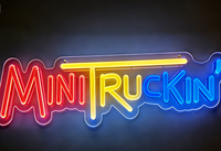 Enseigne néon LED personnalisée Mini Truckin pour passionnés de voitures, idéale pour garage, man cave, atelier, décoration murale