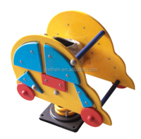 Cheval à Bascule de Haute Qualité avec Siège en PE et en Métal pour Aire de Jeux Extérieure, Parc et École
