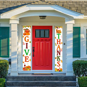 Thanksgiving Door Curtain 30*180cm Festive <b>Banners</b> for Home Decor - Product Image 5