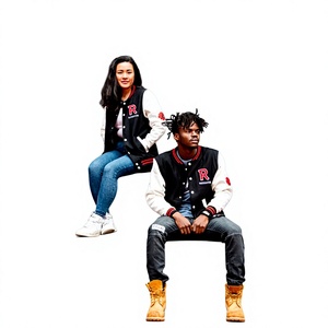 Chaqueta Varsity de Lona para Hombre, con Estampado de Letras, Bloques de Color, Impermeable, Transpirable, Manga Larga, Cuello Camisero - Product Image 1