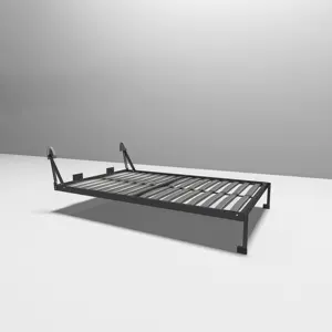 Modern tasarım uzay tasarrufu duvar yatak akıllı mobilya katlanır Metal malzeme dikey devirme Murphy yatak mekanizması