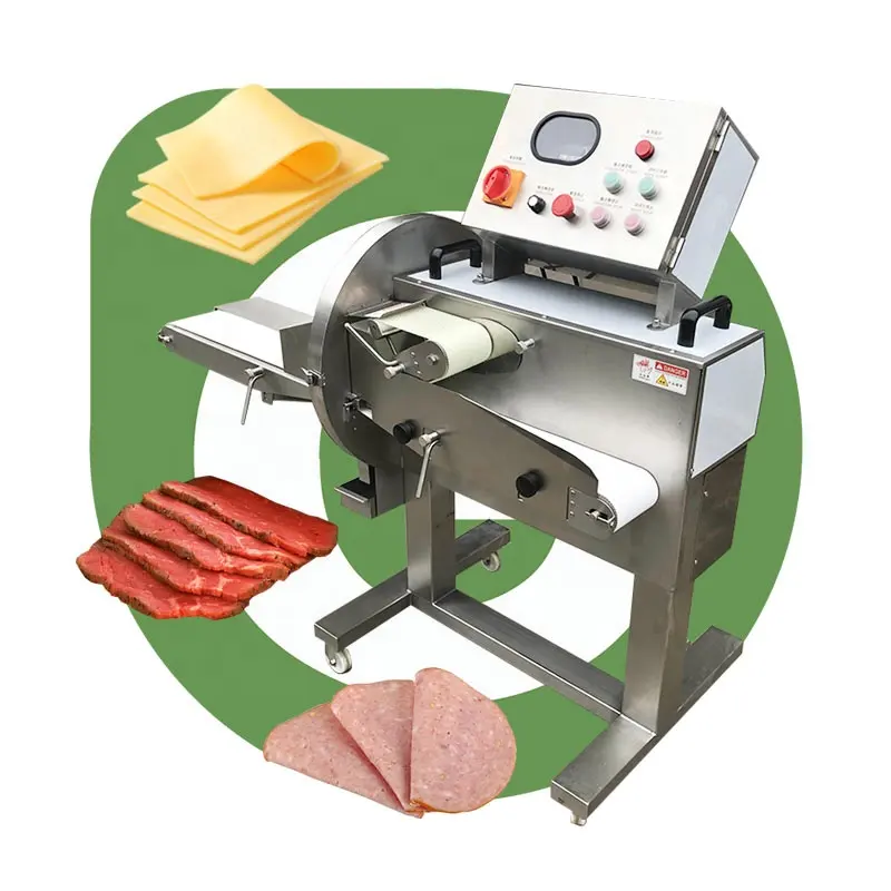 אוטומטי הון עיזים אטליז בשר חזיר כבשים מבושל בשר גבינה בייקון פרוסה חותך מכונה חיתוך בשר